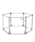 Pawz Pet Playpen Transparent Acrylic Clear Folding Dog Fence Kennel 6 Panel-1864184563555766273