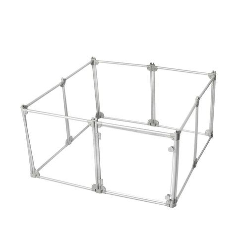 Pawz Pet Playpen Transparent Acrylic Clear Folding Dog Fence Kennel 8 Panel-1864184563715149825