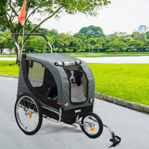 PaWz Pet Stroller Bike Trailer 3-IN-1 Sunroof-1864184626394828807