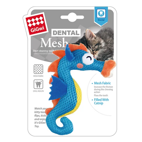 GiGwi Dental Mesh With Catnip Seahorse