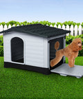 PaWz Dog Kennel Outdoor Indoor Plastic L Grey-1910112970902474758