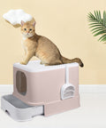 PaWz Cat Litter Box Fully Enclosed Kitty Coffee-1831593107884478470