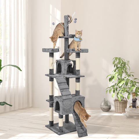 PaWz Cat Tree Scratching Post Scratcher Grey-1831592640299274246