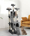 PaWz 184cm Cat Trees Scratching Post Grey-1864184313269063686