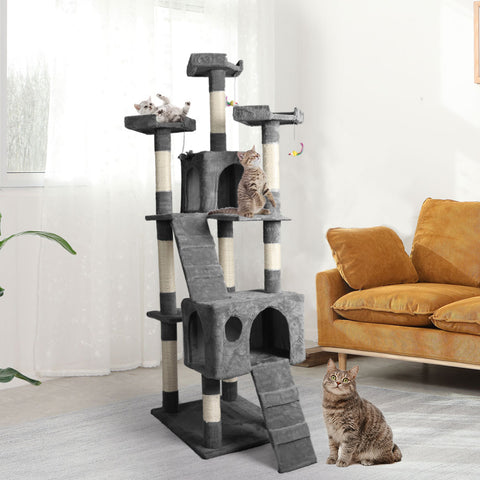 PaWz 184cm Cat Trees Scratching Post Grey-1864184313269063686