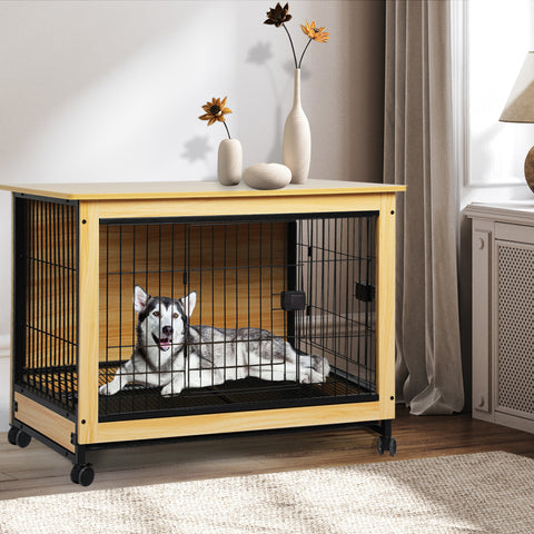 PaWz Wooden Wire Dog Kennel Side End XXL XX-Large-1843791346972889094