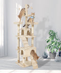 PaWz Cat Tree Scratching Post Scratcher Beige-1864184313503944710