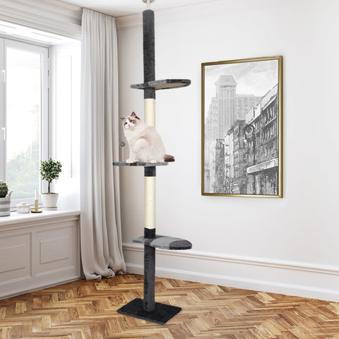 PaWz Cat Scratching Post Tree Condo Grey-1919892876469342214