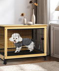 PaWz Wooden Wire Dog Kennel Side End M Medium-1831592587643981830