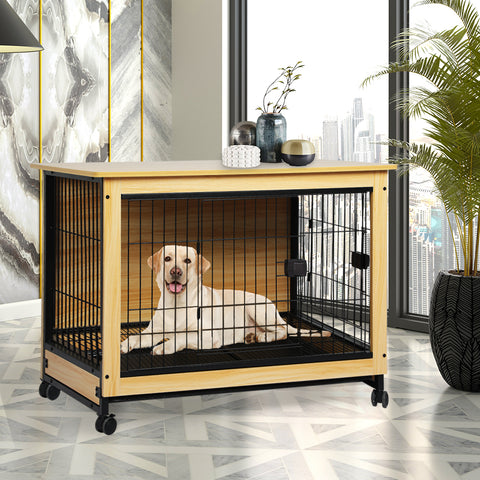 PaWz Wooden Wire Dog Kennel Side End XL X-Large-1910112475731333127