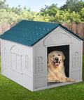 PaWz Dog Kennel Outdoor Indoor Pet Plastic L Blue-1910112971229630471
