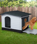 PaWz Dog Kennel Outdoor Indoor Plastic L Grey-1848848513979518983