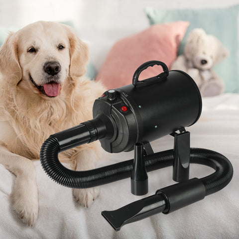 Dog Cat Pet Hair Dryer Grooming Blow Black-1864184515904278535