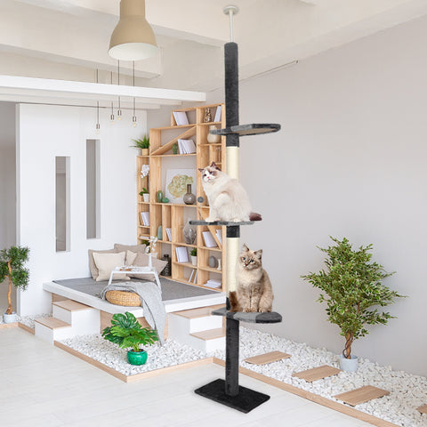 PaWz Cat Scratching Post Tree Condo Grey-1864184526352289799