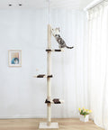 PaWz Cat Scratching Post Tree Condo Beige-1864184526205489159