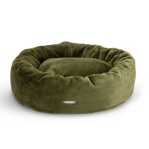 Luxe Fur Cuddler Dog Bed Leaf - Medium