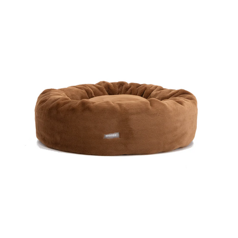 Luxe Fur Cuddler Dog Bed Nutmeg - Medium