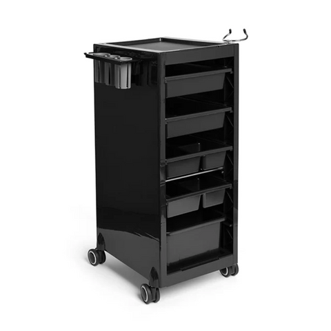 BSC Pet Grooming 5 Drawers Trolley - Black