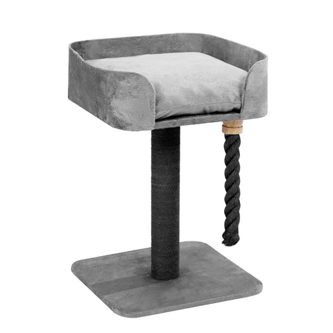 Grey Cat Scratching Tree Scratcher Post Pole Furniture Gym House