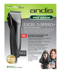 Andis Clipper Excel 5 - Speed - Black - Pet Wizard Australia