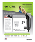 Andis Clipper Excel 5 - Speed - Black - Pet Wizard Australia