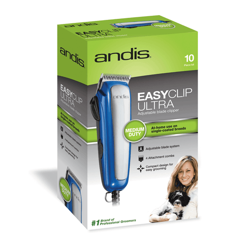 Andis Easy Clip ULTRA Medium Duty Pet Clipper (10 Piece Kit) - Pet Wizard Australia