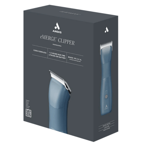 Andis eMerge Cord/Cordless Clipper - Blue - Pet Wizard Australia