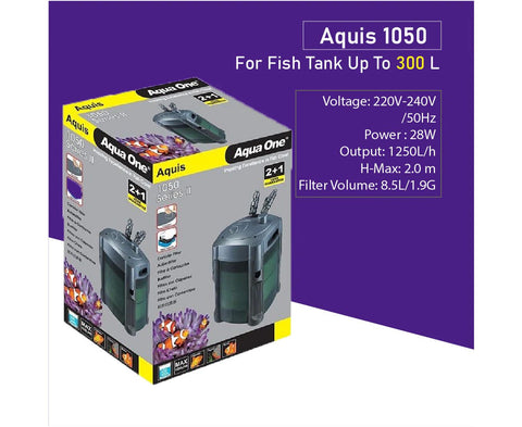 Aqua One Aquis 1050 Series II Canister Filter 1250L/H - Pet Wizard Australia