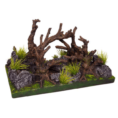 Aqua One Ecoscape Driftwood On Rock Garden X - Large - Pet Wizard Australia