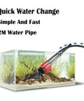 Aquarium Electric Siphon Pump Vacuum Cleaner Fish Tank Clean Water Change Gravel - Pet Wizard Australia