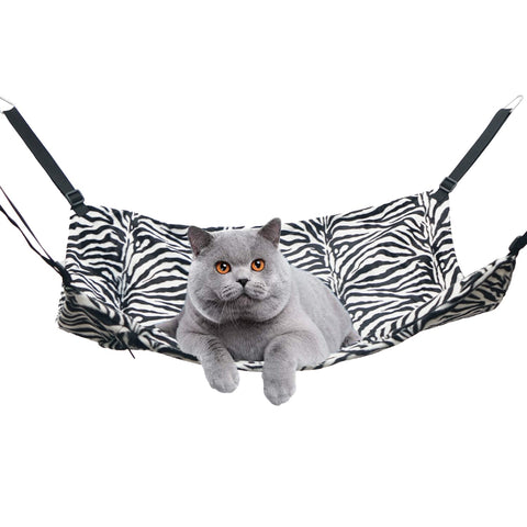 Cat Hammock Warm Fleece Bed Swinging Hanging Pet Nest Rest Cage Kitten Puppy Toy - Pet Wizard Australia