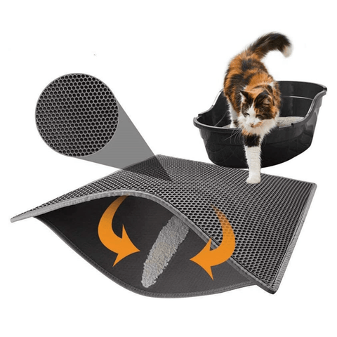 Cat Litter Mat, Honeycomb Dual Layer Design Large - Pet Wizard Australia