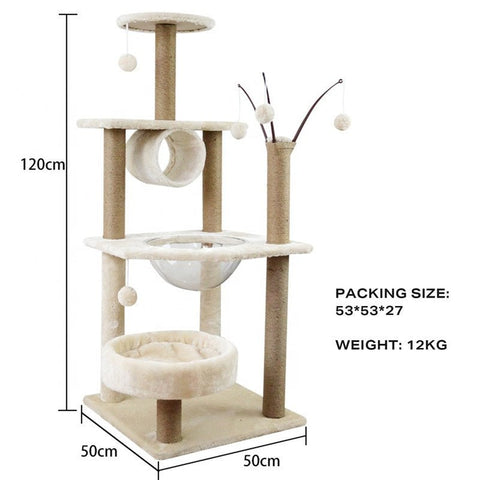 Cat Tree Scratching Post Scratcher Tower Condo House Furniture Bed Stand - Pet Wizard Australia