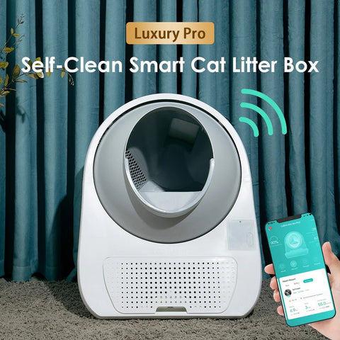 Catlink Scooper Smart Self - Cleaning - Luxury Pro White - Pet Wizard Australia