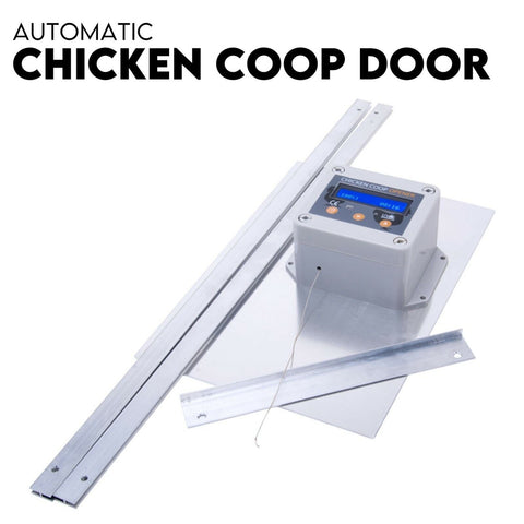 Chicken Coop Door with Digital LCD Screen to manage Timer and Sensor - Pet Wizard Australia