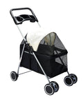 PaWz Large Pet Stroller Dog Cat Carrier Black-1864184624759050240