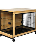 PaWz Wooden Wire Dog Kennel Side End L Large-1843791346691870720