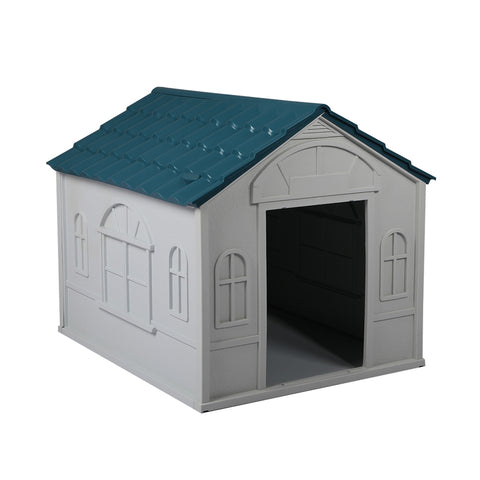 PaWz Dog Kennel Outdoor Indoor Pet Plastic L Blue-1836526651572359168