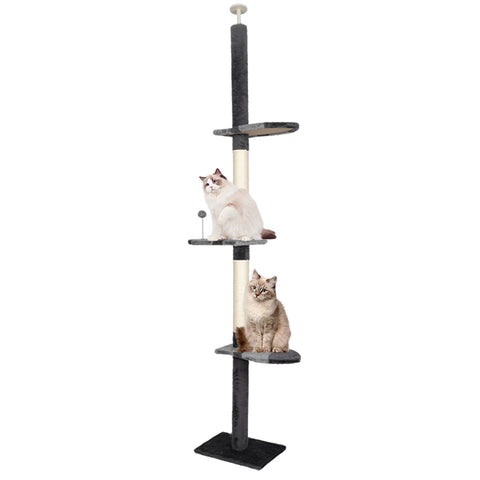 PaWz Cat Scratching Post Tree Condo Grey-1919892876469342208