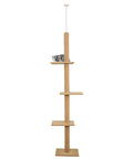 PaWz Cat Tree Tower Scratching Post Beige-1831592867504721920