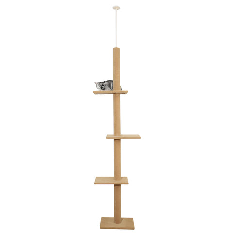 PaWz Cat Tree Tower Scratching Post Beige-1831592867504721920