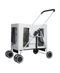 PaWz Pet Stroller Dog Cat Cage Carrier Grey-1910112952279764992