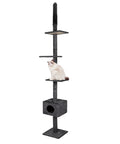 PaWz Cat Scratching Post Tree Condo Grey-1831592721299673088