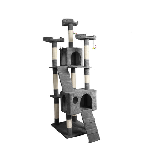 PaWz 184cm Cat Trees Scratching Post Grey-1864184313269063680