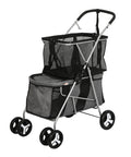 PaWz Pet Stroller 2-Tier Dog Cat Carrier Foldable-1831592635412910080