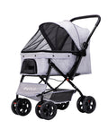 PaWz Pet Stroller Pram Dog Carrier Trailer Grey-1831593092998893568