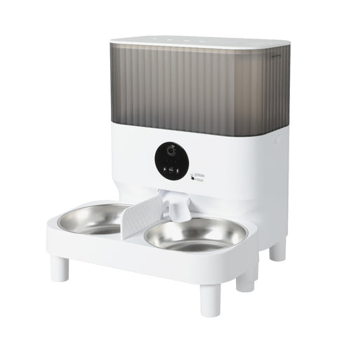 PaWz 7L Auto Pet Feeder Automatic Camera White-1831593131850731520