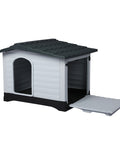 PaWz Dog Kennel Outdoor Indoor Plastic L Grey-1910112970902474752