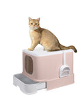 PaWz Cat Litter Box Fully Enclosed Kitty Coffee-1910112950874673152