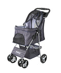 PaWz Large Pet Stroller Dog Cat Carrier Plaid-1864184624289288192